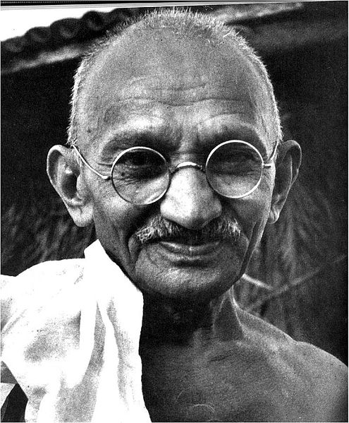Many human and civil rights activists such as Mahatma Gandhi (pictured) have adopted vegetarian or vegan lifestyles because of their recognition of the connection between human suffering and animal suffering.  Others include Rosa Parks, Cesar Chavez, Coretta Scott King and Susan B. Anthony, among many others.