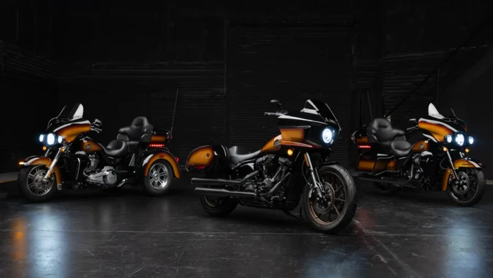 2024 Harley-Davidson Tobacco Fade Enthusiast Collection: Three Motorcycles